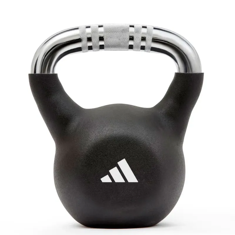 adidas 12kg Cast Iron Kettlebell in Black - Black