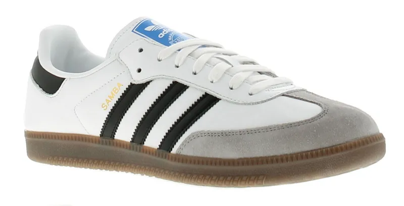 Adidas Samba Men's Sneakers - White - Size 9 - Leather - White