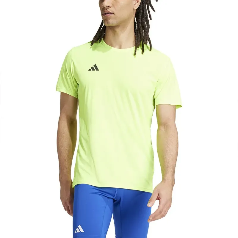 Adidas Adizero Essentials Running Shirt Men-Yellow - yellow