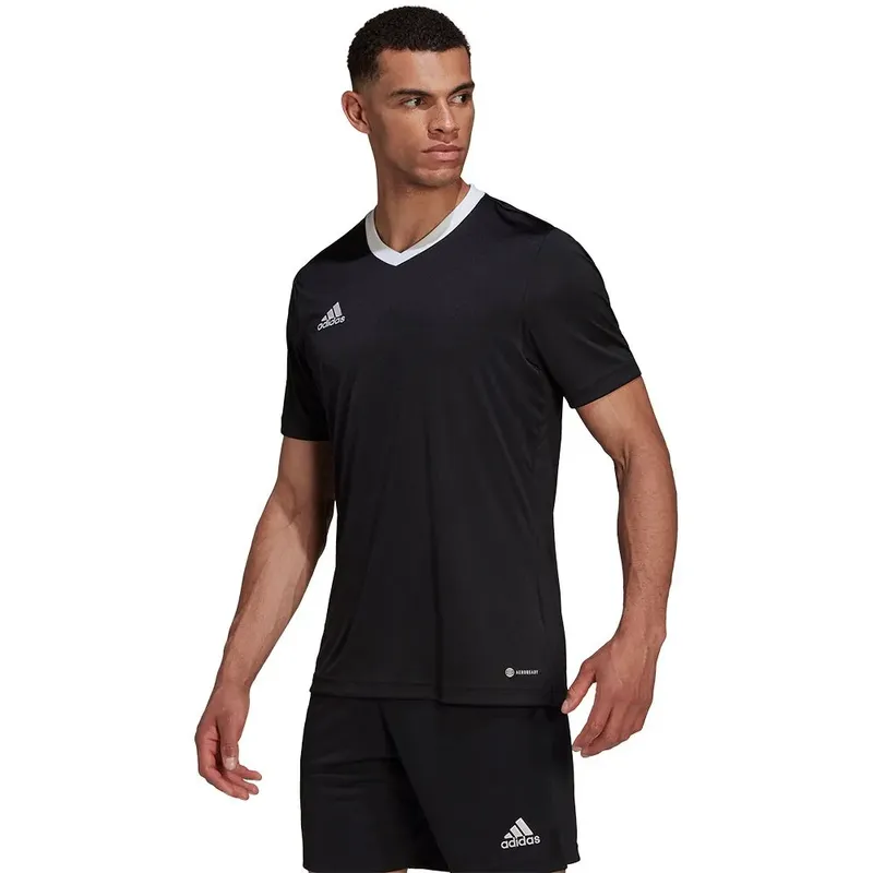 Adidas Entrada 22 Short Sleeve T-shirt Black XS Men