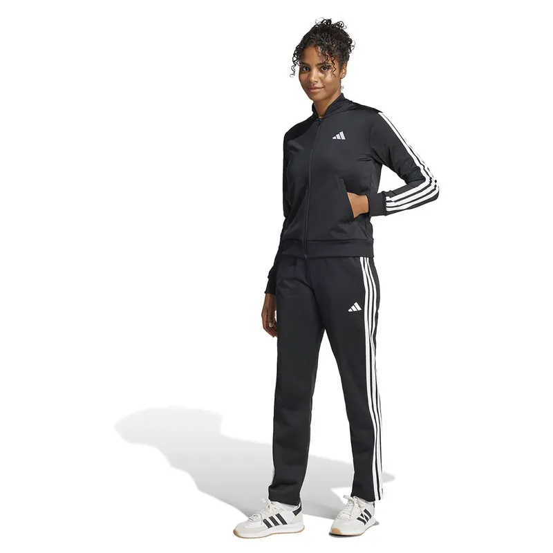 Adidas Essentials 3 Stripes Tracksuit Black S Women