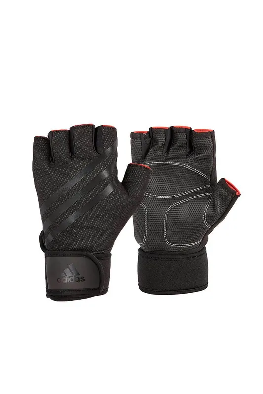 adidas Half Finger Weight Lifting Gym Gloves in Black Size: Small Black S