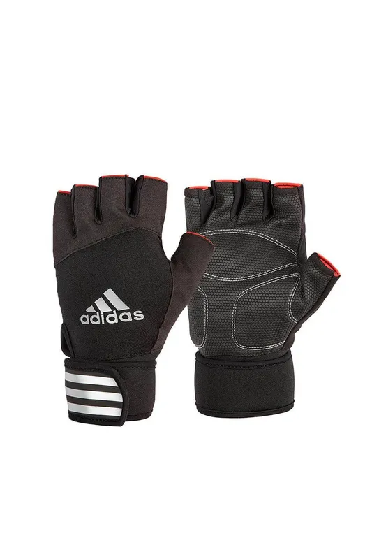 adidas Half Finger Weight Lifting Gym Gloves in White Size: Small - White