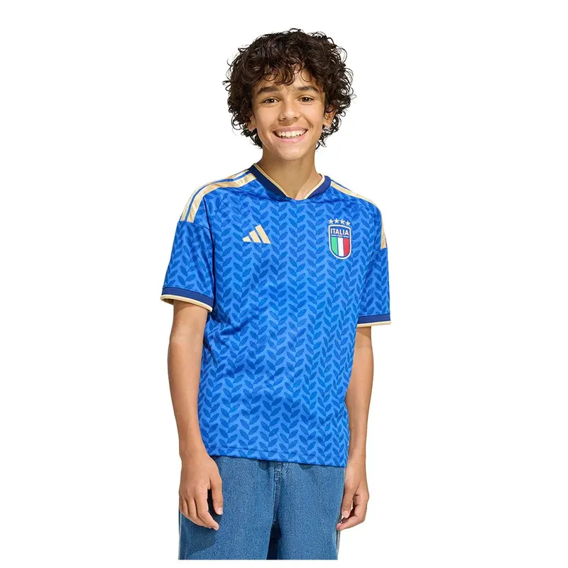 Adidas Italy Kid's Jerseys/Replicas - Blue - Size 11 - 12 Years - Poly Jersey - Blue