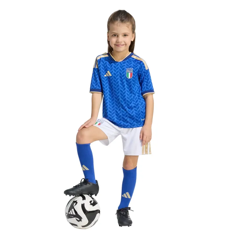 adidas Italy 26 Home Football Mini Kit 3-4Yr Kids