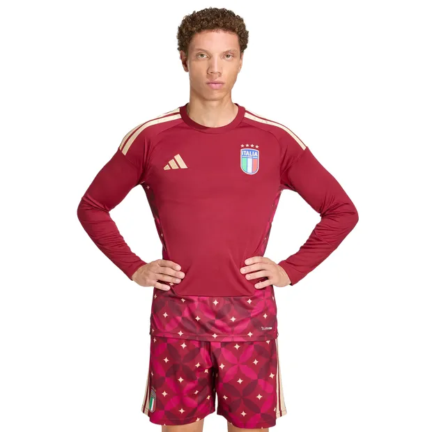Adidas Italy Men Jerseys/Replicas - Red - Size S - Poly Mesh - Red