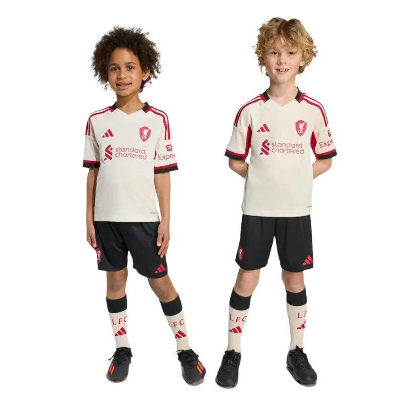 adidas Liverpool 25/26 Away Football Mini Kit