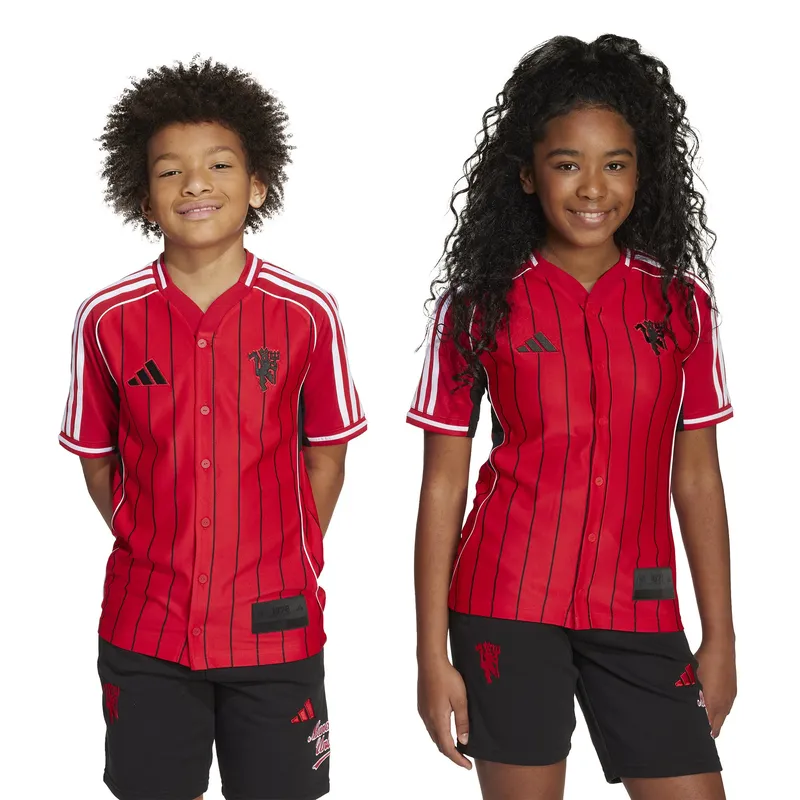 adidas Man Utd US Football Shirt Jnr