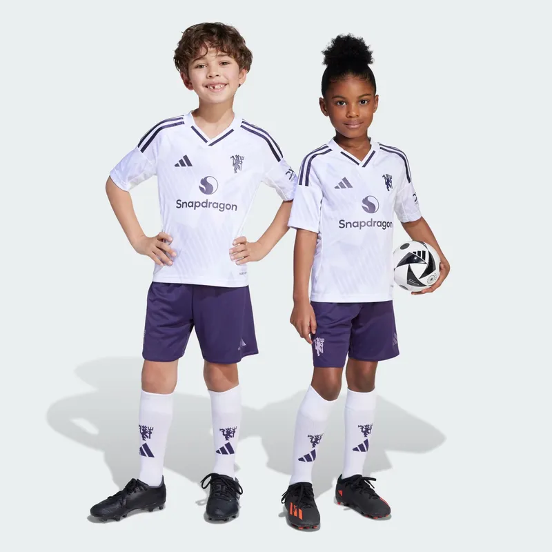 Adidas Manchester United 25/26 Away Mini Kit Kids 3-4Y