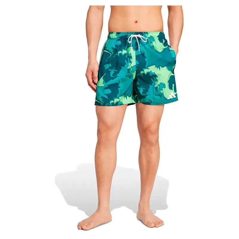 Adidas Tie-dye Swim 5´´ Swimming Shorts Aurora Ivy / White S Men