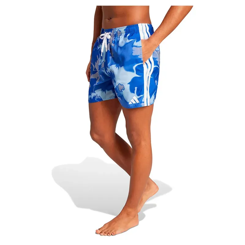 Adidas Tie-dye Swim 5´´ Swimming Shorts Semi Lucid Blue / White S Men