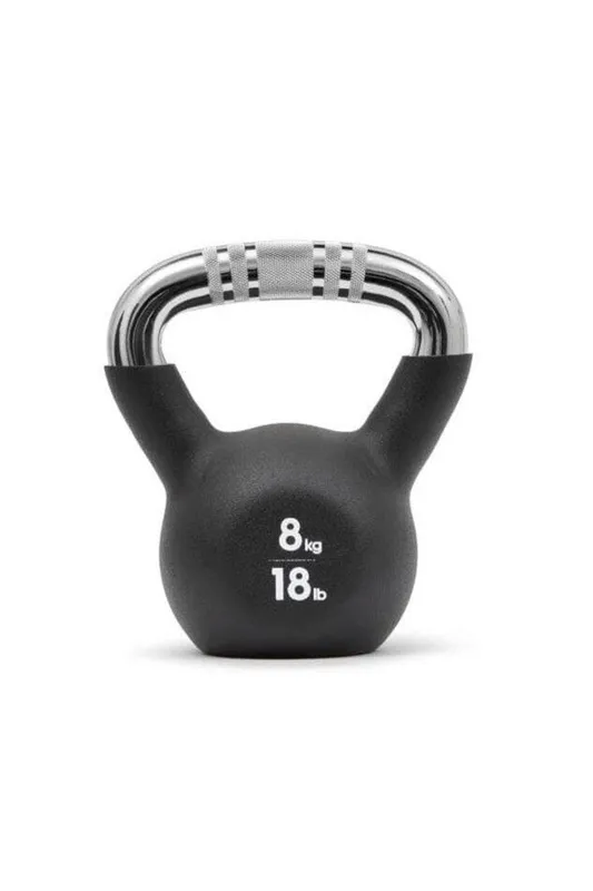 adidas 8kg Cast Iron Kettlebell in Black - Black