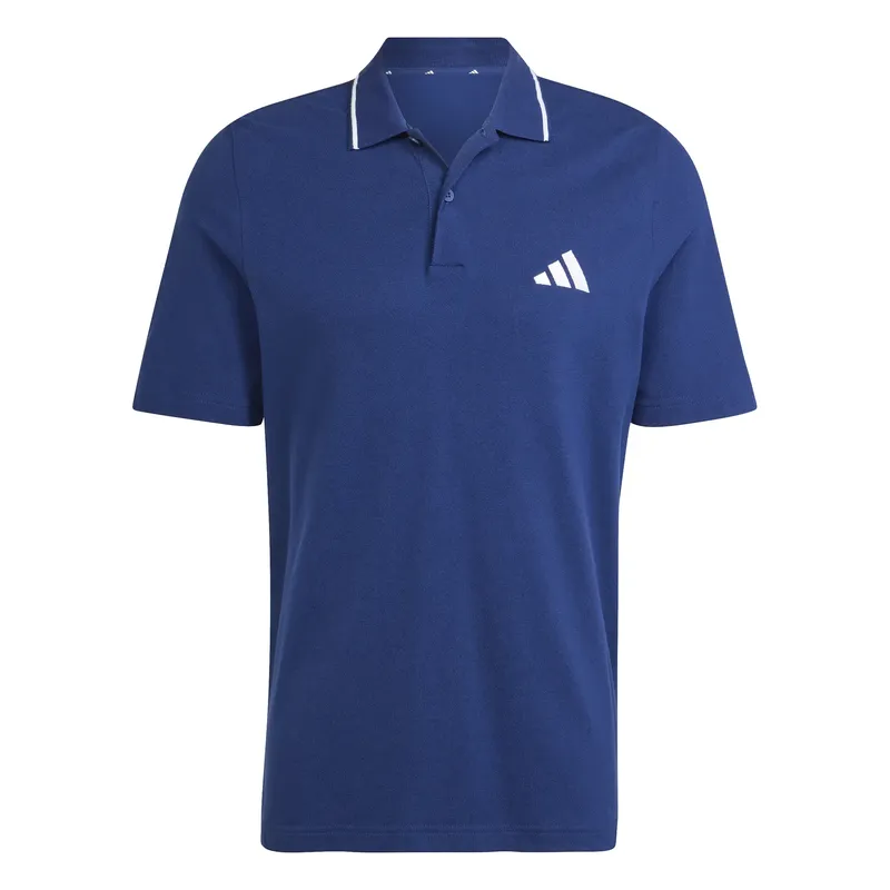 Polo adidas Essentials Small Logo Pique Bleu L