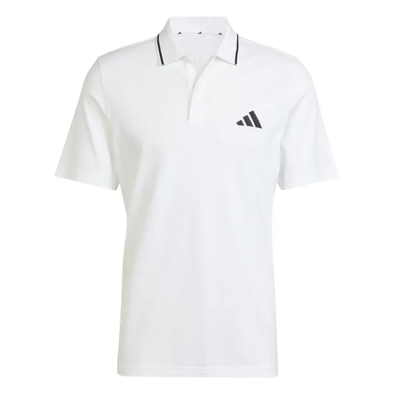 Polo piqué adidas Essentials Small Logo Blanc M