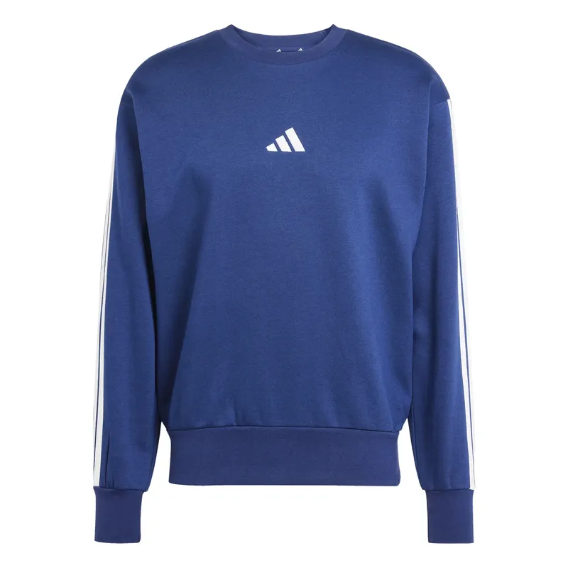 Sweatshirt adidas Essentials 3-Stripes Fleece Bleu XL