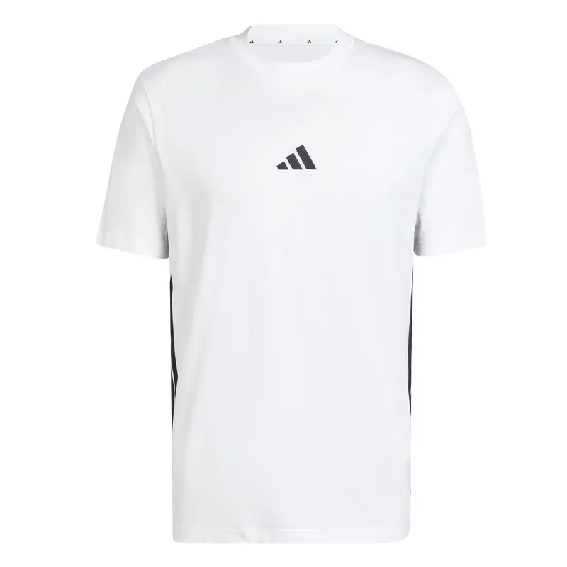T-shirt adidas Essentials 3 Stripes Blanc XS