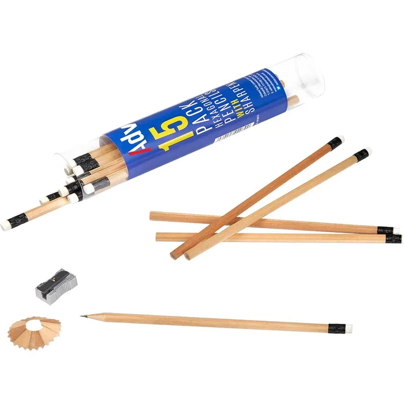 Advent Carpenters HB Pencils and Sharpener