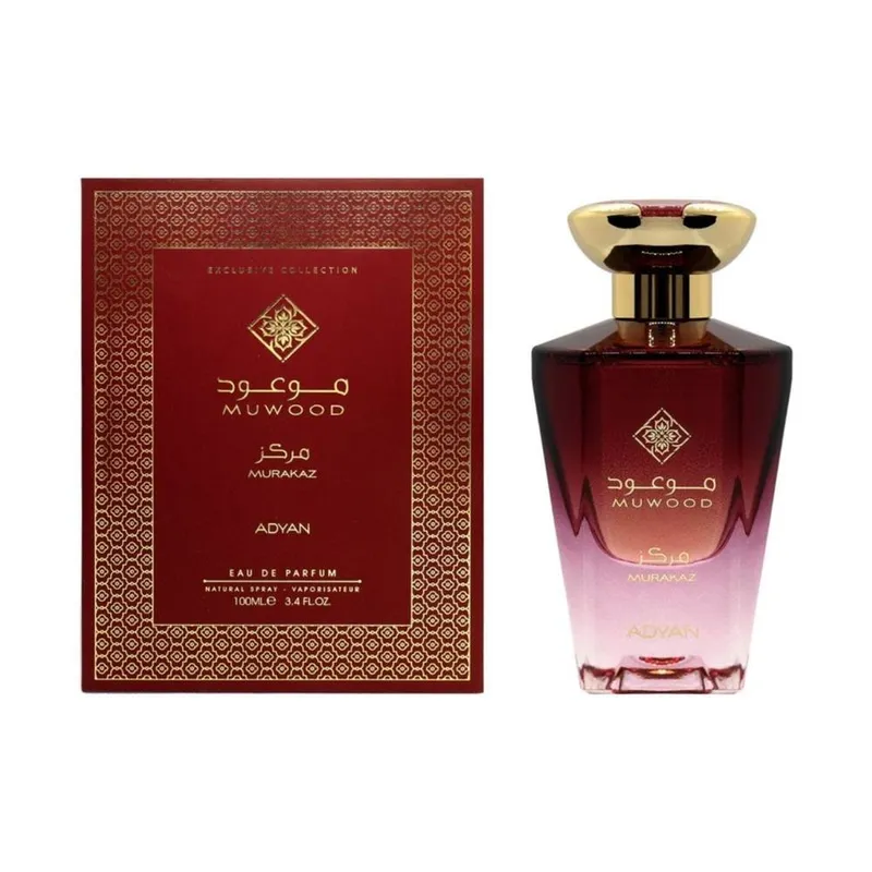 Adyan Women's Muwood Marakaz 100ml Edp in Red Red female