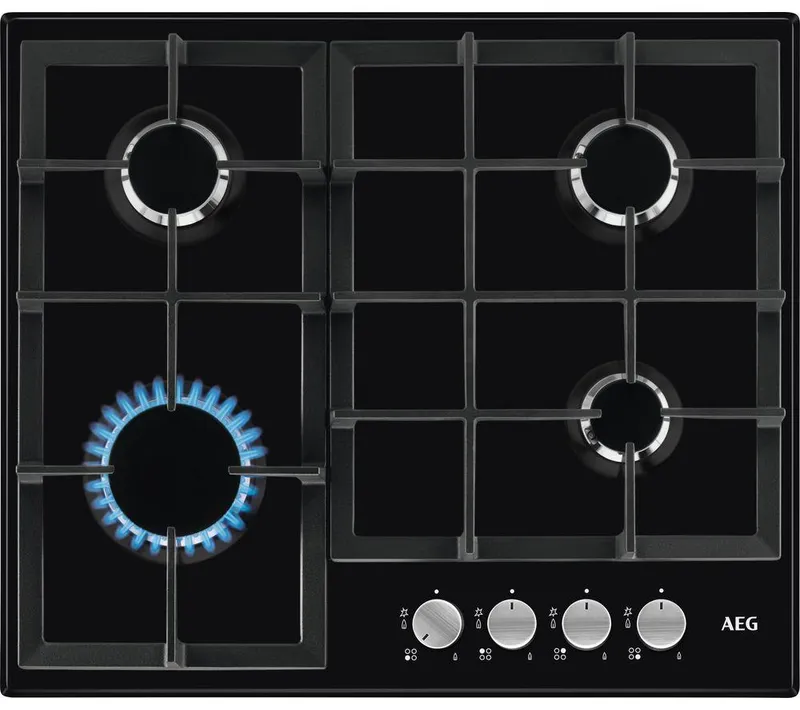 Aeg 3000 Series HGX64200SB 60 cm Gas Hob - Black