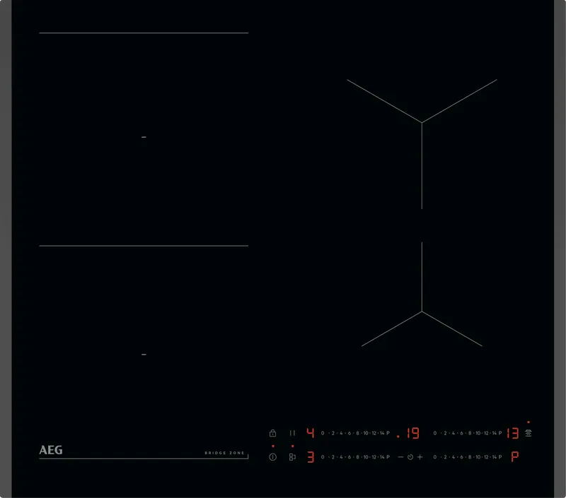 Aeg 6000 Bridge TO64IB00FB 59cm Induction Hob - Black