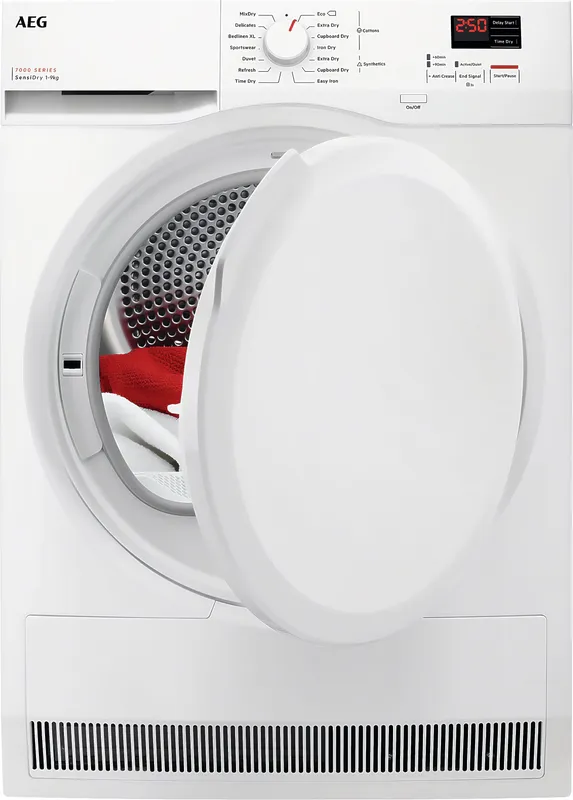 Aeg 7000 Sensidry® TR709G0Z 7Kg Heat Pump Tumble Dryer - White - A+++ Rated, White