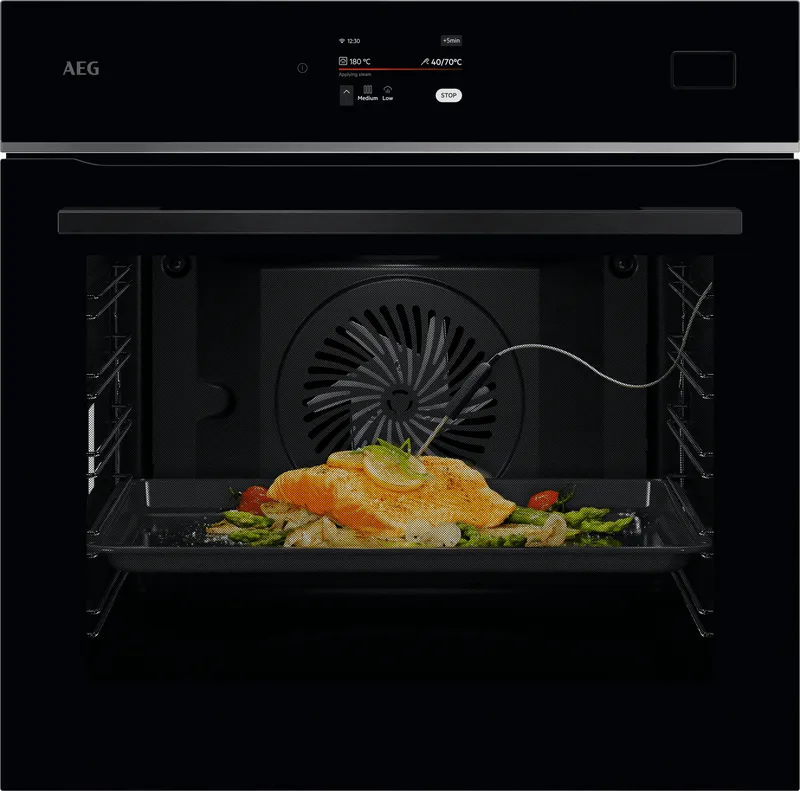 Aeg 8000 MealAssist TB8SB731AB Built In Electric Single Oven - Black - A++ Rated, Black