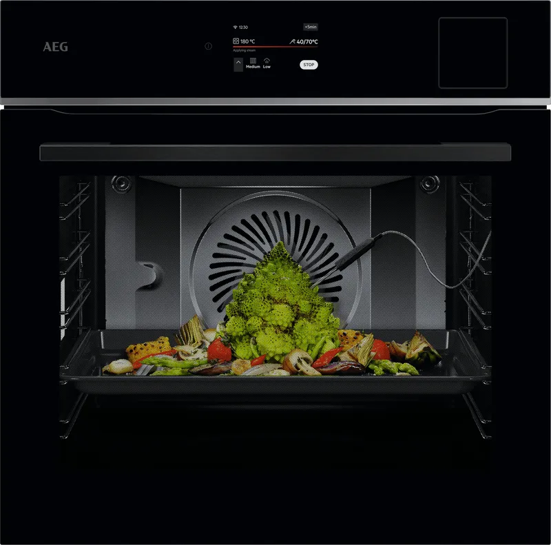 Aeg 8000 MealAssist TP8SB731AB Built In Electric Single Oven - Black - A++ Rated, Black