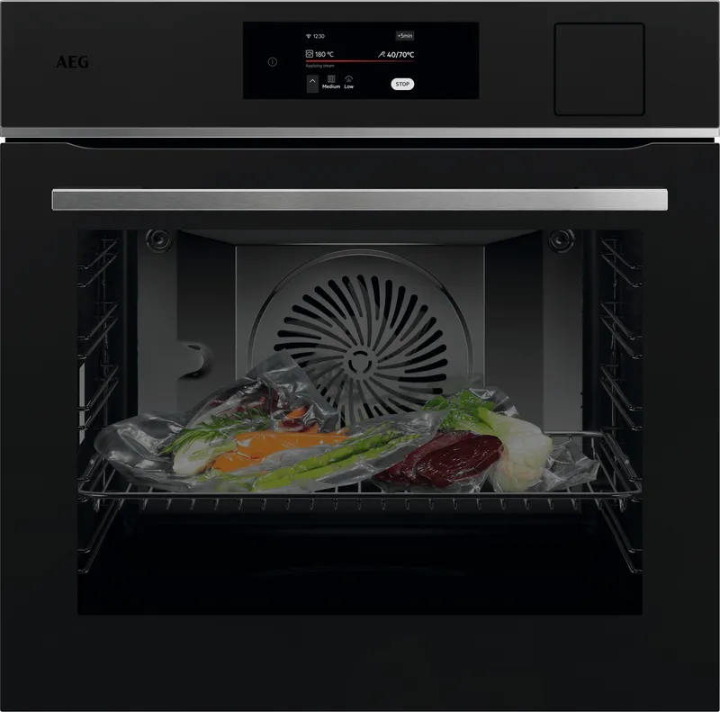 Aeg 8000 MealAssist TP8SB731AT Built In Electric Single Oven - Matt Black - A++ Rated, Black