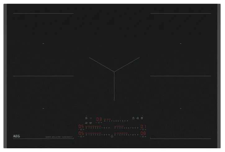 Aeg 8000 Series TK85IM30FZ 80cm Wide Black Induction Hob