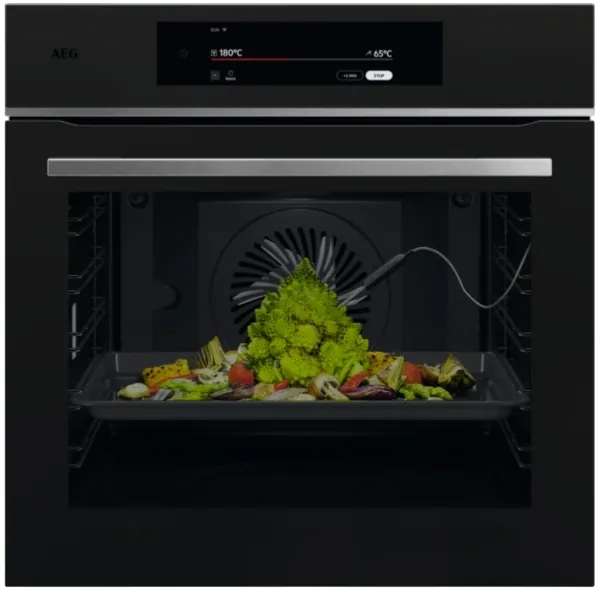Aeg 9000 Series TT9PB831AT Black Built-In Pyrolytic Single Oven