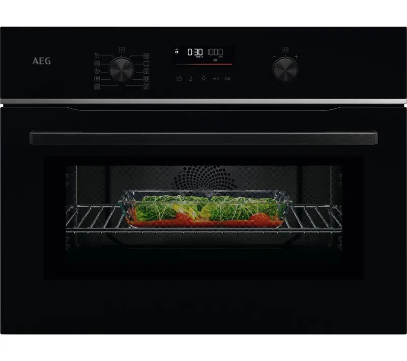 Aeg CombiQuick TK6NK501B Built-in Combination Microwave - Black