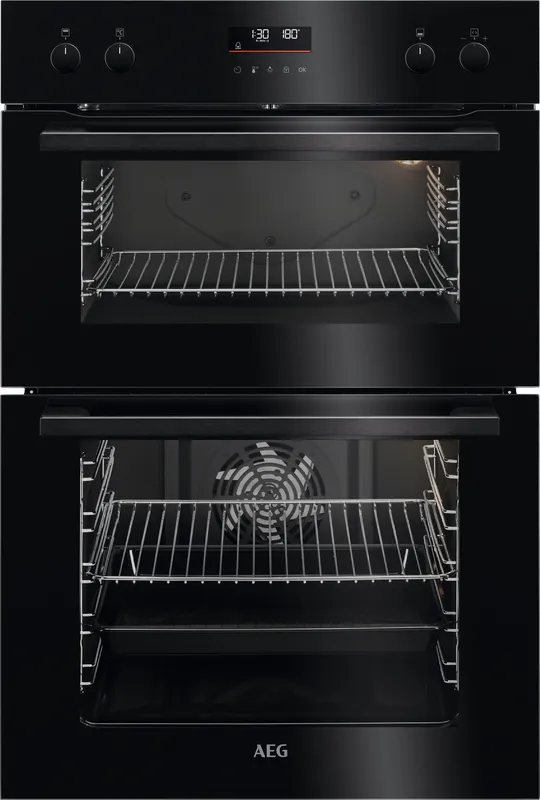 Aeg DCE531160B Built In Electric Double Oven - Black - A/A Rated, Black
