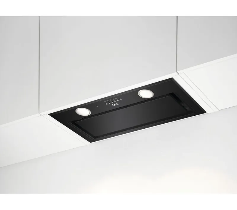 Aeg DGE5661HB Canopy Cooker Hood - Matt Black, Black