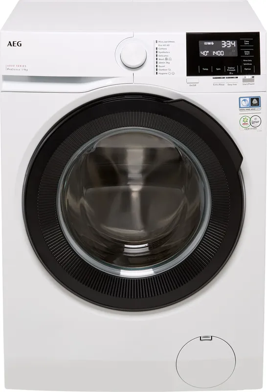 Aeg ProSense® Technology LFR61944B 9kg Washing Machine with 1400 rpm - White - A Rated, White