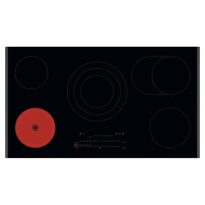 Aeg TP95RA07FB 91cm Series 3000 5 Zone Bevelled Ceramic Hob - Black