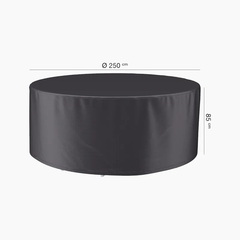 Ruma AeroCover Round Dining Set Waterproof Polyester Cover W250xD250xH85cm in Dark Grey Size: 1 Pack - Dark Grey