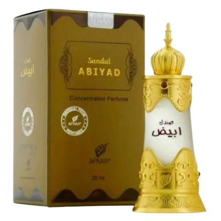Afnan Unisex Sandal Abiyad Perfume Oil â 20 ml
