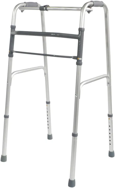 Aidapt Folding Walking Frame Static in Grey Grey