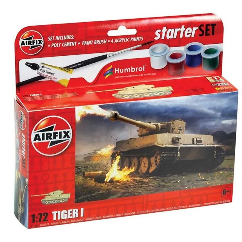 Airfix A55004 Small Beginners Gift Set Tiger 1 Multicolor