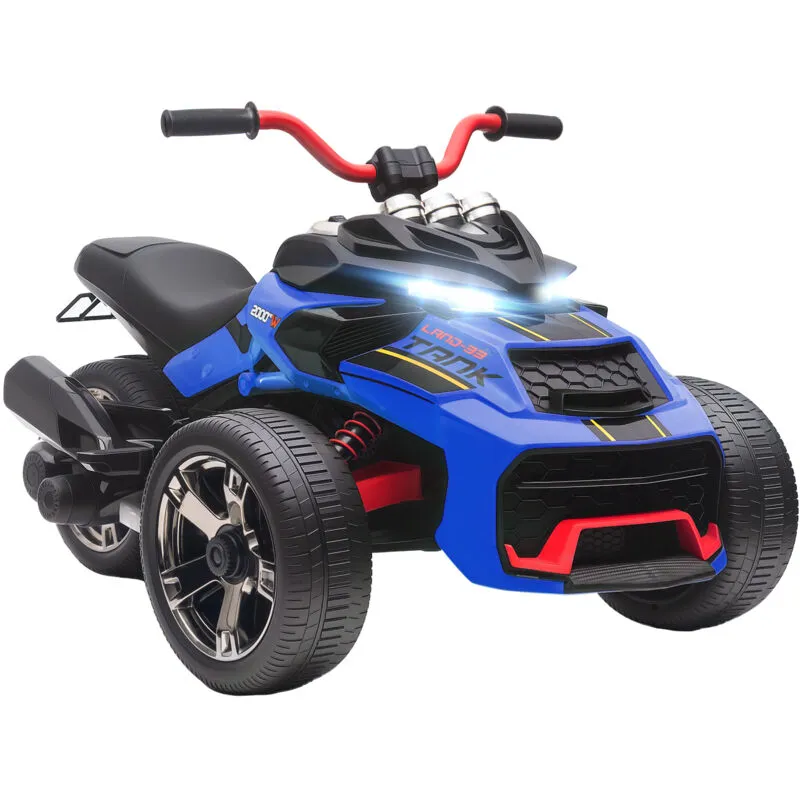 Aiyaplay 12V Kids Electric Ride On Car, Battery Powered Ride On Atv in Blue Blue