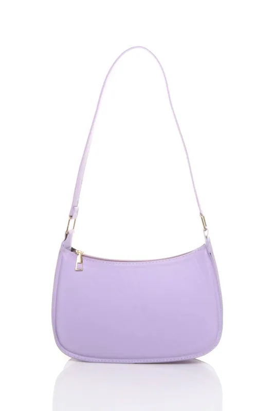 Ajvani Women's Scoop Shoulder Bag in Lilac - Lilac