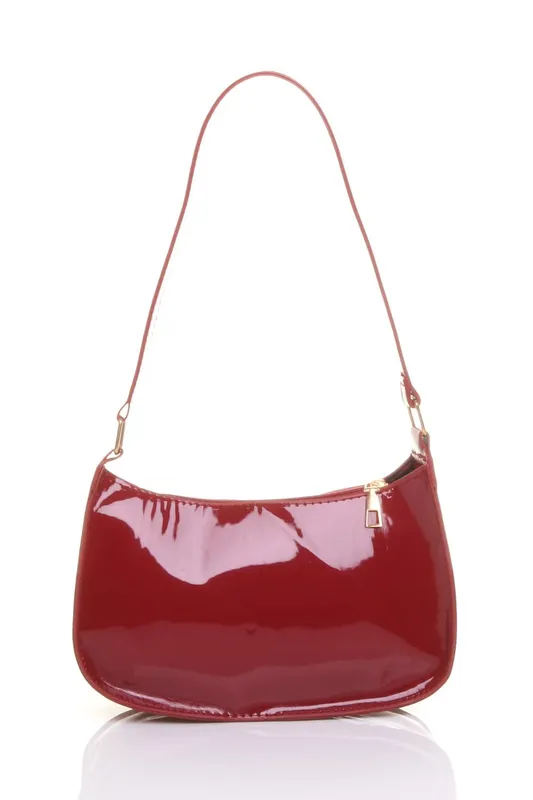 Ajvani Women's Scoop Shoulder Bag in Red Red female