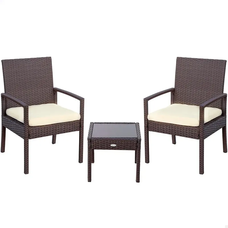 Aktive 2 Armchairs With Tables Black One Size unisex