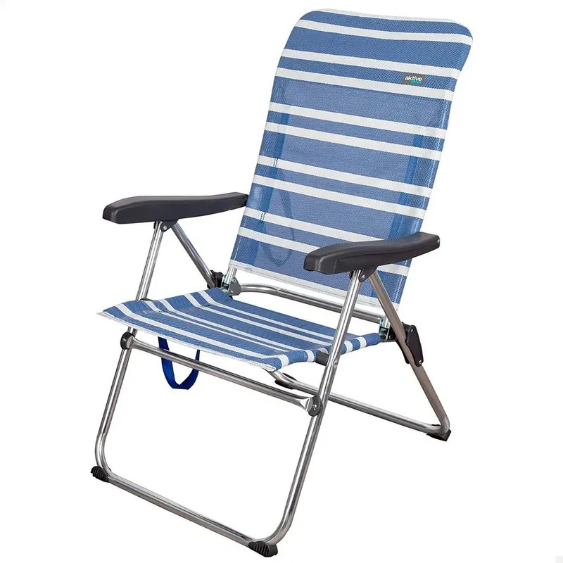 Aktive Folding Chair 5 Positions 61x63x93 Cm Navy 61 x 63 x 93 cm unisex
