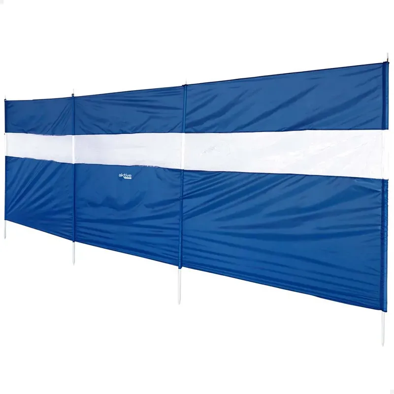 Aktive Good Views 130x440 Cm Windscreen Fence Beach Blue / Clear One Size unisex