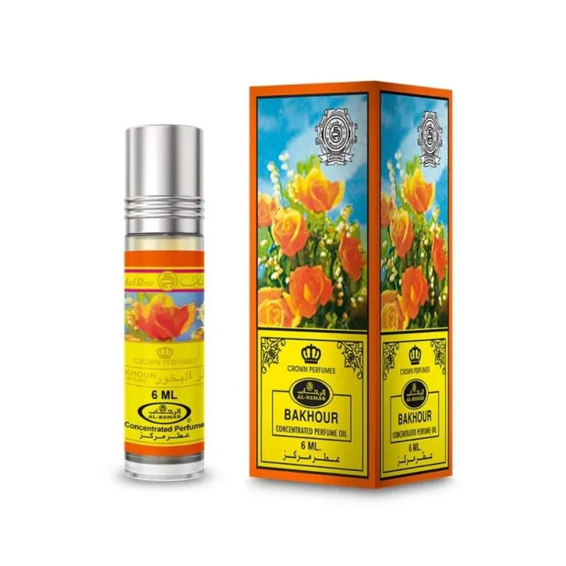 al rehab crown perfumes Bakhoor 6ml Roll-on Oil Al Rehab in Yellow Yellow 6ml