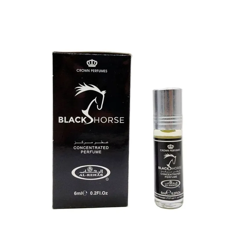 al rehab crown perfumes Black Horse 6ml Roll-On Oil - Black