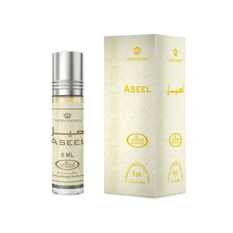al rehab crown perfumes Aseel 6ml Oil Roll On Al Rehab in Yellow Yellow 6ml