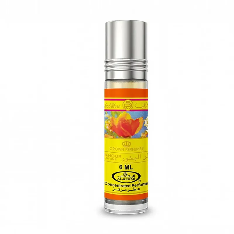 al rehab crown perfumes Unisex Bakhour 6ml Concentrated Perfume Oil in Clear Clear female