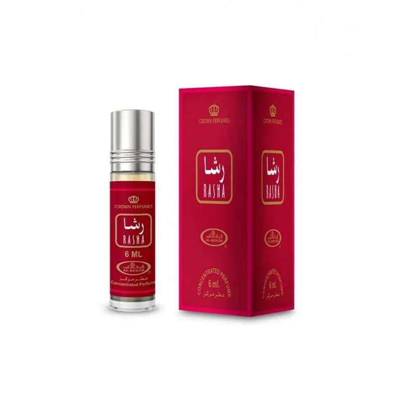 al rehab crown perfumes Rasha 6ml Roll-On Oil in Red - Red